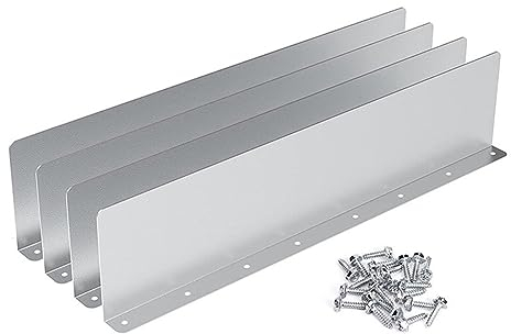 Echwave 8 Stück Regenrinne Regenrinne Spritzschutz für Dach Eckverteiler Rinne Spritzschutz