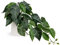 Plantas artificiales en macetas de cerámica, falsas hojas de taro, plantas decorativas, plantas artificiales como reales, plantas artificiales en macetas, plantas de interior artificiales para mesa,