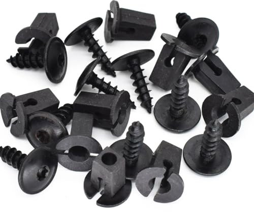JCAKES 20 Stück N90974701 Motorabdeckung Unterboden Spritzschutz Radkasten Torx-Schraube Retainer-Befestigungsclips Bolzen Universal for VW for Audi for Seat