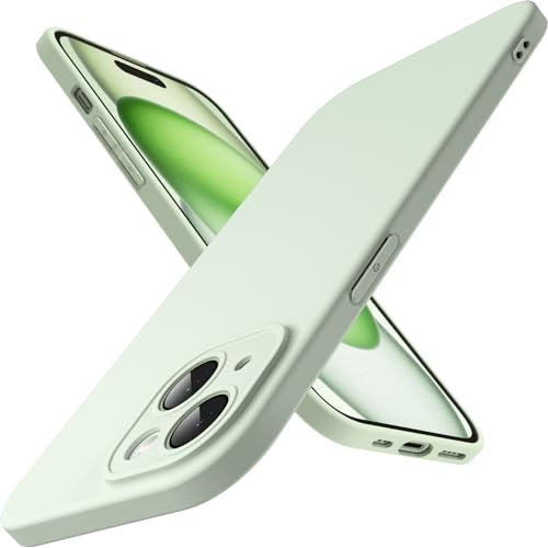 JETech Slim Case for iPhone 15 Plus 6.7-Inch with Camera Lens Full Cover Protection, Ultra-Thin Lightweight Matte Finish Minimalist Protective Phone Cover (Green)