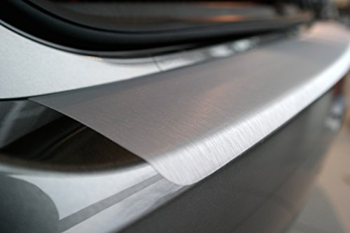 LACKSCHUTZSHOP Ladekantenschutz, Lackschutzfolie, Schutzfolie in Alu Brushed Silver passend für BMW 5er Touring/Kombi (Typ G31 ab BJ 2016) - 160µm Aluminium gebuerstet Silber