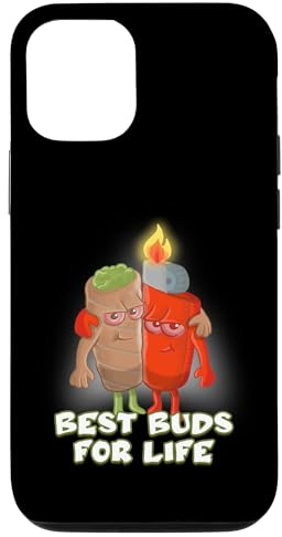 Hülle für iPhone 13 Pro Beste Buds For Life Feuerzeug und Joint Kiffer Kiffen Gras