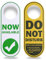 Giantree 2 Stück Do Not Disturb + Please Knock in Schild, Büroschild Bitte nicht stören Schild PVC doppelseitig Türschild Türhänger signiert für Büro, Zuhause, Klinik, Hotel, Wohnheim (Stil 1)