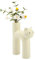 Blumenvase in Katzenform, Künstlerische K?tzchen-Dekorvase, Moderne Nordische Vase für Blumenknospen, Hydrokulturpflanzen, Tafelaufs?tze, Wohnzimmer, Küche, Büro (Wei?)