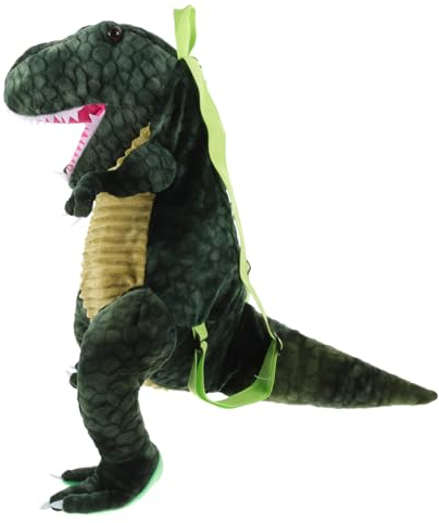 LIFKOME 1Stk Dinosaurier-Schultasche Kinderrucksack Dinosaurier Rucksack grüne Tasche Büchertasche Dinosaurier-Tasche Dinosaurier-Kostümzubehör Mode Plüschtier Kristall superweich