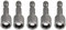 5 Stück Steckschlüssel Satz 8mm, Shallho Magnetische 1/4 Zoll Hex Bohrer Stecknuss Nuss Stecknuss Bit Adapter Metrische Innensechskant für Akkuschrauber oder Bohrer