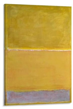 Mark Rothko Druckgemälde in Gelb und Grau von 1950, Poster, Kunstdruck, Wandfoto, Malerei, Poster, hängendes Bild, Familiendekoration, 40 x 60 cm