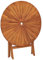 Canditree Table de Jardin Pliante en Bois de Teck, Table de Salle à Manger Extérieur Ronde Pliable avec Trou de Parasol