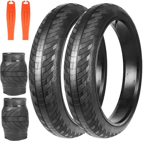 ZUKKA Juego de 2 neumáticos para bicicleta eléctrica, 24 pulgadas, 24 x 3,0 pulgadas, 76 – 507, para bicicleta eléctrica, bicicleta de montaña, resistente, resistente al desgaste, bicicleta eléctrica