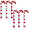 TAIKOUL 6 Stücke Aufblasbare Zuckerstangen 88cm Weihnachten Zuckerstangen für Weihnachtsdeko Zuckerstangen Deko Luftballons für Weihnachten Dekoration Aufblasbare Weihnachtsdeko