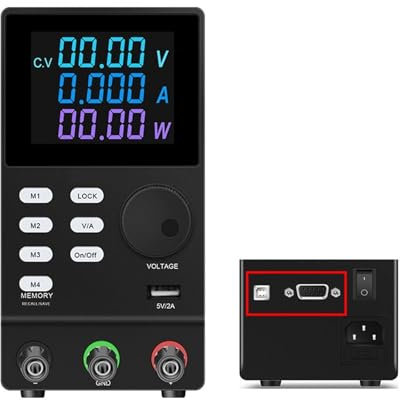 Fuente de alimentación de CC variable, 30 V, 30 A, 60 V, 10 A, 20 A, 100 V, 5 A, fuente de alimentación de CC programable, banco de trabajo de mantenimiento ajustable for laboratorio con puerto RS485