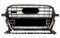 Mptuned Kühlergrill Wabendesign Schwarz glanz komplett kompatibel für Audi Q5 8R Pre Facelift 2013-2015
