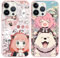 Yimctoie [2 Stück Niedlich Anime Handyhülle für iPhone 8 iPhone 7 iPhone SE 2022/2020 4.7, Aesthetic Comics Spy × Family Muster Design Schutzhülle Stoßfest Mode Weich TPU Silikon Case, Cup