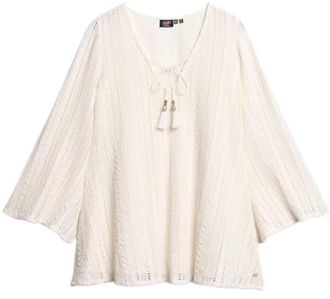 Superdry Damen Ibiza Minikleid mit Spitze