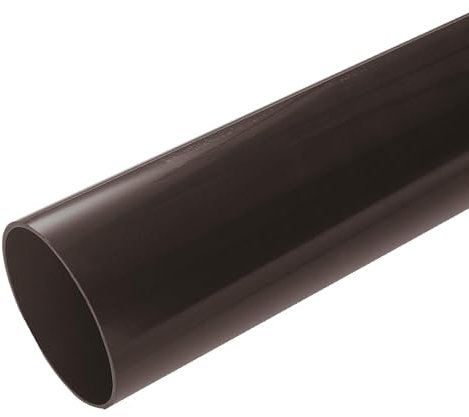 Black Round Down Pipe 2.5mt Length 68mm