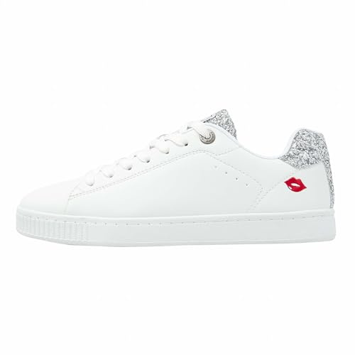 BK British Knights Women's Mist Sneaker, Silver White Lips, 7.5 UK