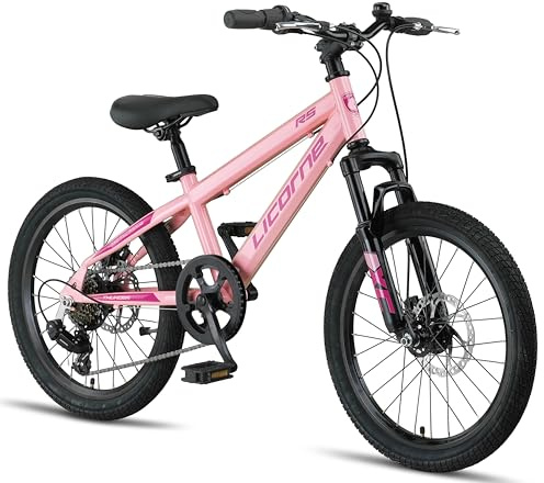 Licorne Bike Thunder Premium Mountainbike in 20, 24, 26, 27.5 und 29 Zoll Fahrrad für Mädchen Jungen Herren und Damen Discbremse