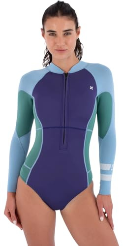 Hurley 2026 Air Neoprenanzug für Damen, 2 mm, Reißverschluss vorne, Bonnie Blue