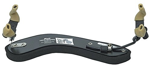 Wolf Shoulder Rest Forte Secondo - for Left-Handed Violin 1/2-1/4 - Curved Shape - Height Adjustable 0.5-8 cm - Flexible Back Plate