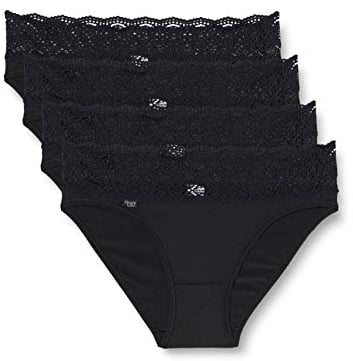 Sloggi Damen Pure Sense Luxe H Tai C2p Slip, Schwarz, 44 EU