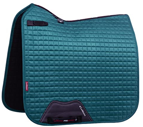 Lemieux Dressur Suede Square Schabracke - Schabracken für Pferde - Reitausrüstung und Zubehör (Pfau - Small/Medium)