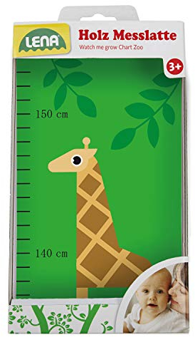 Lena 65834 Messlatte Zoo aus Holz, circa 80 x 12 cm