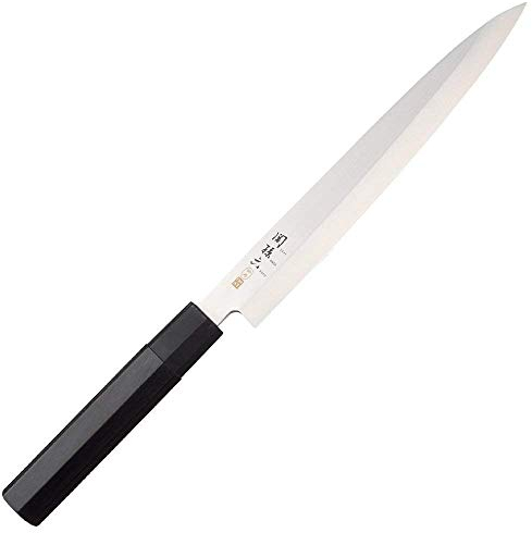 KAI Seki Magoroku Kinju and Hekiju Yanagiba 21.0 cm Blade Length - 8A Solid & SUS420J2-58 & 56 (±1) HRC - Handcrafted - Pakkawood & PP Plastic - Fish Knife, Salmon Knife - Made in Japan