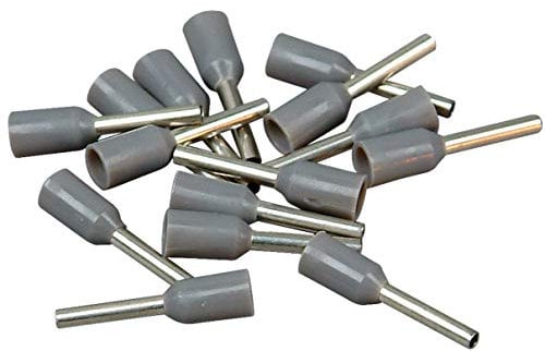 Kopp 354408091 Ader-Endhülsen mit Kunststoffkragen, 100 Stück, 0.75 mm², grau