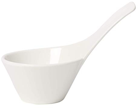 Villeroy & Boch 10-2525-3933 NewWave Dipschälchen, 0,06l, Premium Porzellan in geschwungener Form, 1-teilig