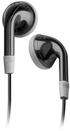 SBS Studio Mix 20 In-Ear-Kopfhörer mit 3,5-mm-Universalklinkenkabel, 1 m langes Kabel, Taste zum Annehmen/Beenden von Anrufen, leicht und bequem