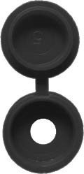 BargainBitz 100 X Black Number No. Plate Screw Snap Cover Cap Covers Caps Np20 Free P&P