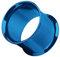 Piercingfaktor Flesh Tunnel Ear Plug Ohr Piercing Tribal Double Flared Plug aus Edelstahl 12mm Blau