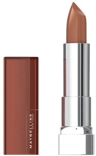 Maybelline New York Make-Up Lippenstift Color Sensational Nudes Lipstick Coffee Craze, 5 g