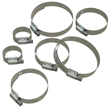 BREEZE Schlauchschellen Edelstahl V2A W4 Auswahl: 25-40 mm, 10 Stück