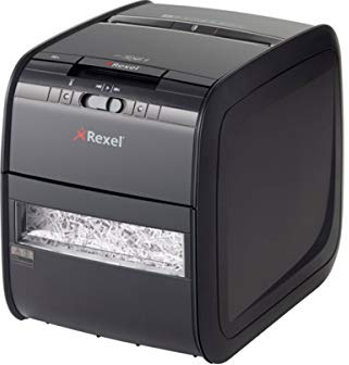 Rexel Auto+ 90X Auto Feed 60 Sheet Cross Cut Shredder for Home or Home Office (Occasional use), 20 Litre Bin, Includes Shredder Oil Sheet, Black, 2103080A