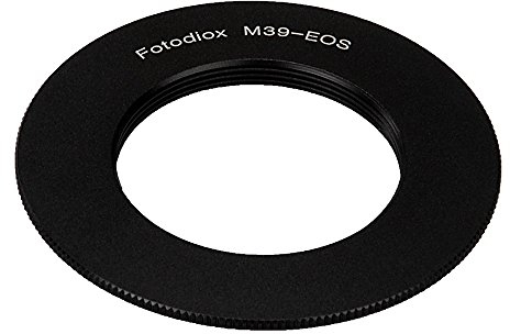 Fotodiox Lens Mount Adapter Compatible with M39/L39 (x1mm Pitch) Lenses on Canon EOS (EF, EF-S) Mount D/SLR Camera Body