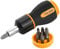 Ratchet Screwdriver Set Stubby 7 in1 Slot & Pozi Head