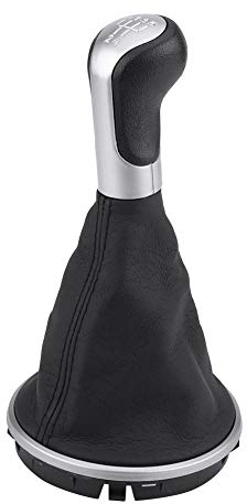 Getriebeschaltkopf, Aramox Schaltknaufmanschette Auto 5 Gang Schalthebel Schaltknauf Hebelmanschette Manuelle Schalthebelhebelmanschette Kofferraumabdeckung für MK2 Roomster 5J0711113F
