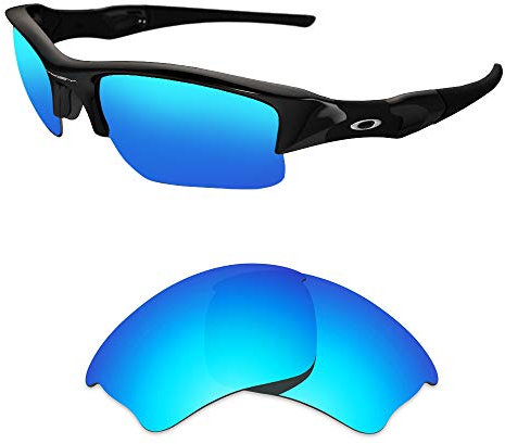 Oak&ban Polarisierte Ersatzgläser für Oakley Half Jacket XLJ Sonnenbrille, mehrere Optionen, Eisblau, polarisiert, Oakley Half jacket XLJ