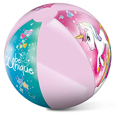 Mondo Toys - UNICORN Beach Ball - Balón de playa y agua – Pelota Hinchable ø 50 cm - Ideal para niño/niña - 16779