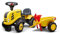 FALK – Portador de Obra Komatsu con Remolque, a Partir de 12 Meses, Fabricado en Francia, Pala y rastrillo incluidos, 2 Estilos de personalización, Placa de matrícula Personalizable – 286C