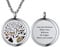 PROSTEEL Collana Personalizzata con Foto in Acciaio Inossidabile Albero della Vita Collana Uomo Donna