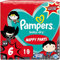 Pampers Windeln Superhelden Pants Größe 6 (15kg+) Baby-Dry, Extra Large, 19 Höschenwindeln, SINGLE PACK, mit Stop- und Schutz Täschchen