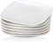 LOVECASA Dessert Plate Set of 6, Porcelain Dinnerware Set Tableware, 7.5inch Snack/Salad/Fruit/Side Plate (19 * 2.5 cm), White