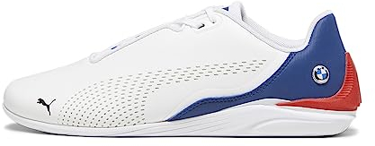 PUMA Unisex BMW MMS Drift Cat Decima Sneaker, White Pro Blue, 40 EU