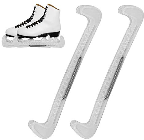 AVCXEC 1 Paar Verstellbarer Schlittschuhschutz, Schutzhüllen für Eishockey-Eiskunstlaufklingen, Schoner für Schlittschuhkufen, Verstellbare Schutzabdeckungen für Schlittschuhe und Eiskunstlauf