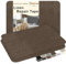 Leinenstoff Patches Selbstklebend, 3 Stück 20x28 cm Leinen Reparatur Patches, Leinen Flicken Selbstklebend, für Sofas, Autositze, Vorhang Kopfteile, Rucksack Dunkel kaffee braun