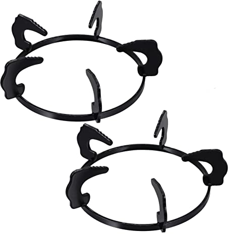 BESTonZON Support De Cuisinière À Gaz 2 Pièces Brûleur À Gaz Wok Pour Table De Cuisson À Induction Brûleur De Cuisinière Électrique Anneau De Wok Pour Plaque De Cuisson À Gaz Support De Wok