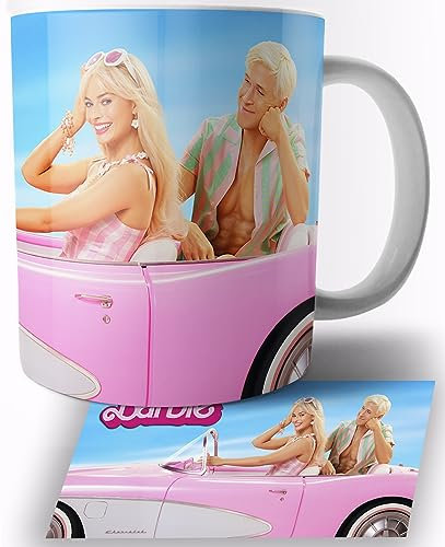 TusRelojes Barbie 2023 Margot Robbie Ryan Gosling Taza de Ceramica Blanca 325ml Mug