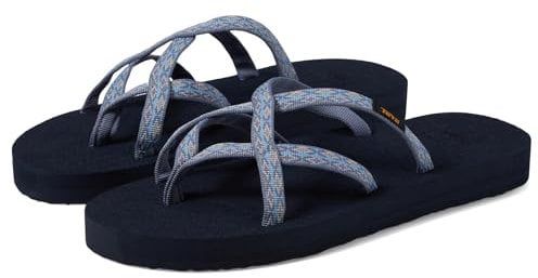 Teva Women's Olowahu Flip-Flop, Kaleidoscope Blissful Blue, 7 UK